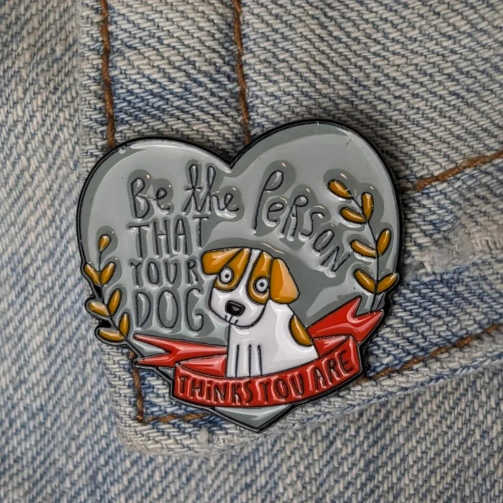 (5/$20) Be The Person Enamel Pin
